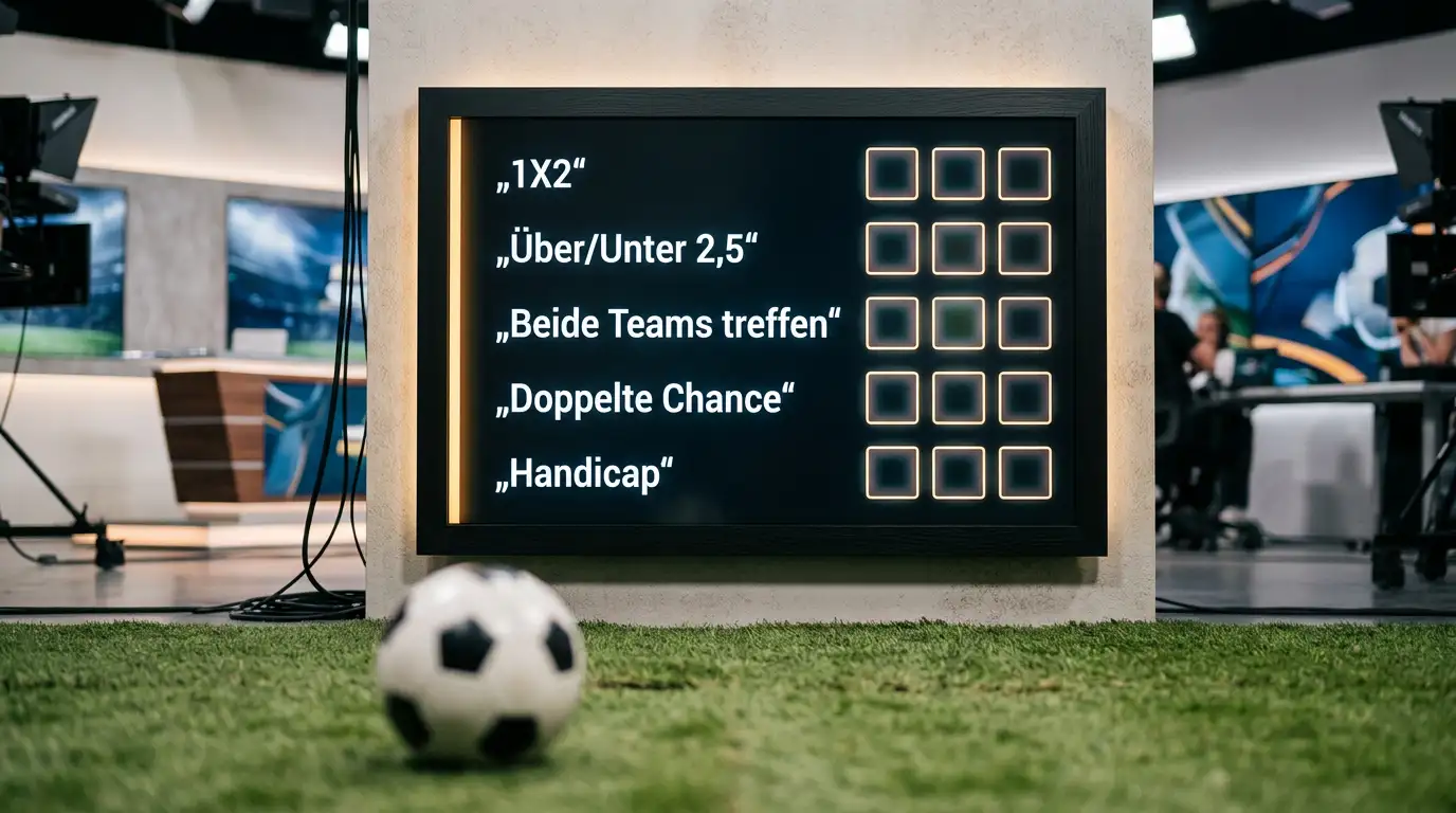 Anzeigetafel mit verschiedenen Wettarten und Quoten zur Champions League